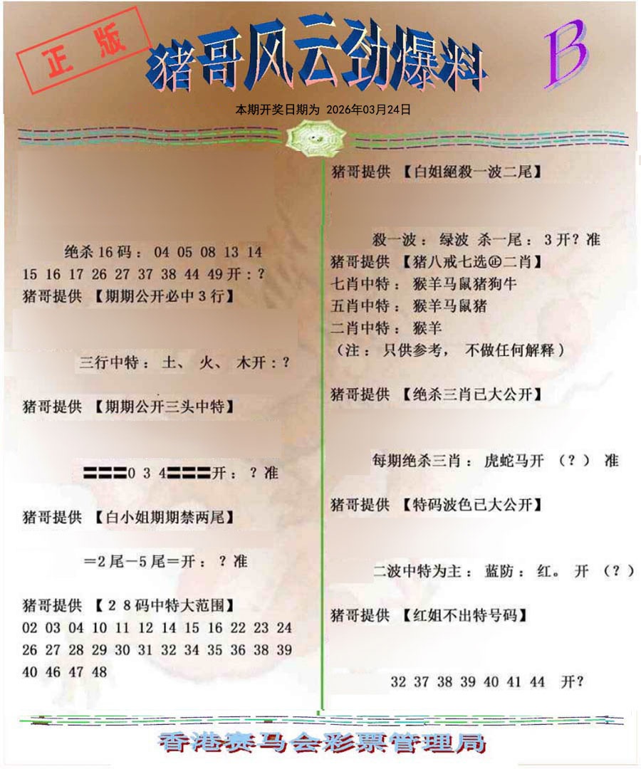 032期猪哥风云劲爆料B[图]